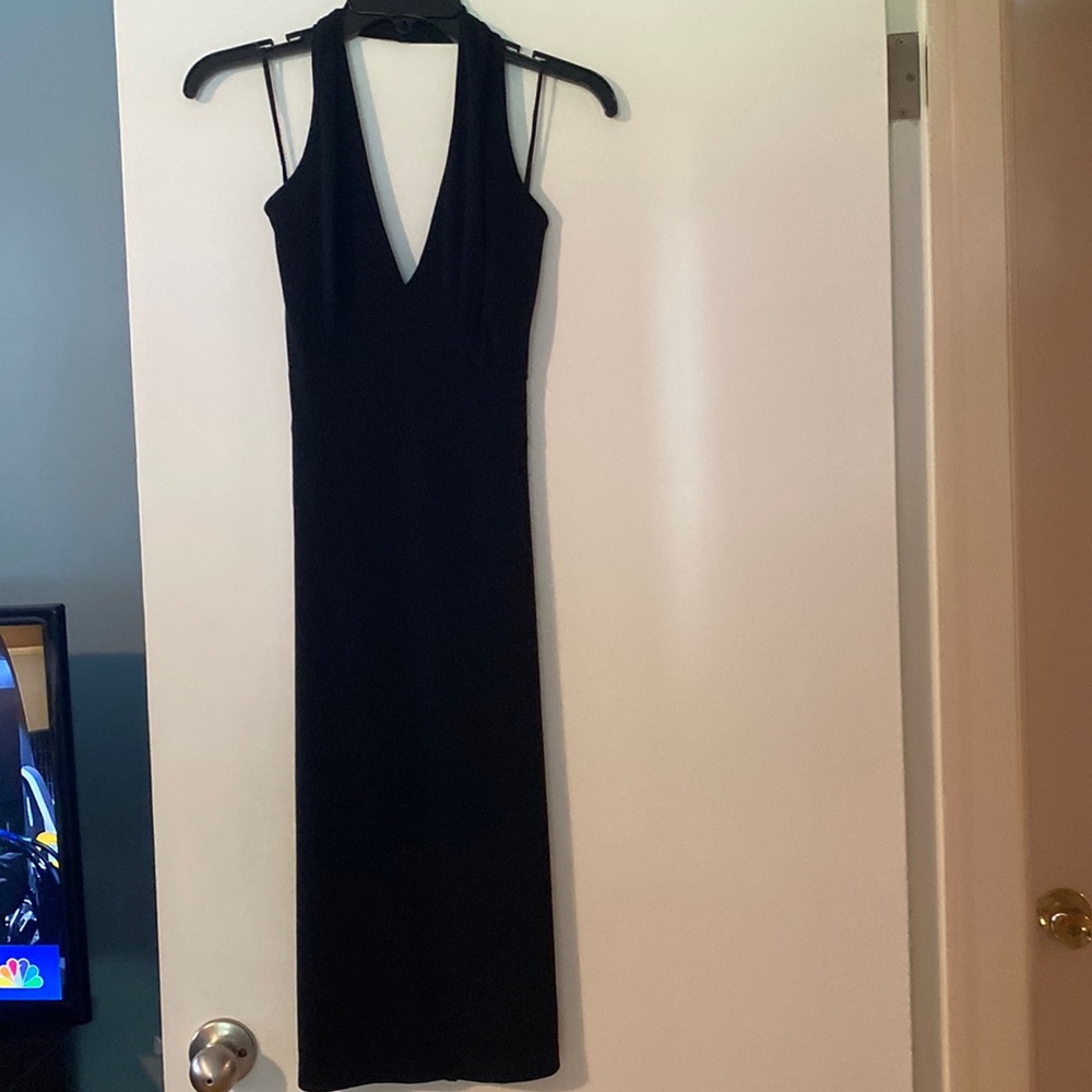Charlotte Russe black halter dress
